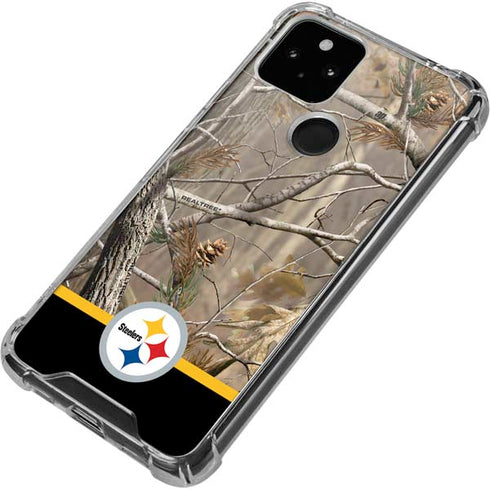 NFL Realtree Camo Pittsburgh Steelers Google Pixel 5 Clear Case